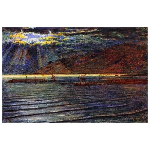         (Fishing boats by Moonlight)    76. x 50.,  2700