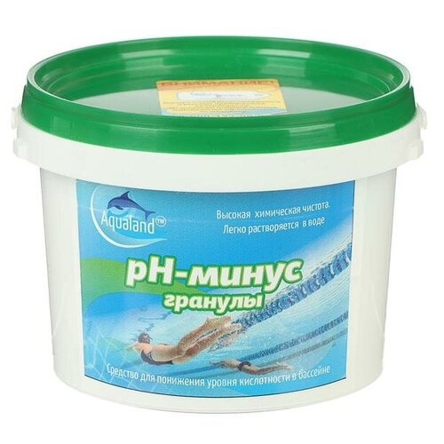 Регулятор pН-минус Aqualand, гранулы, 1 кг, цена 1112р