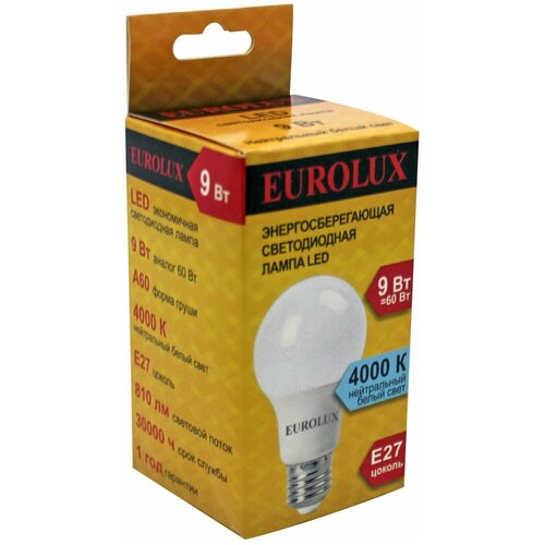   , 9, , 27 EUROLUX LL-E-A60-9W-230-4K-E27,  207