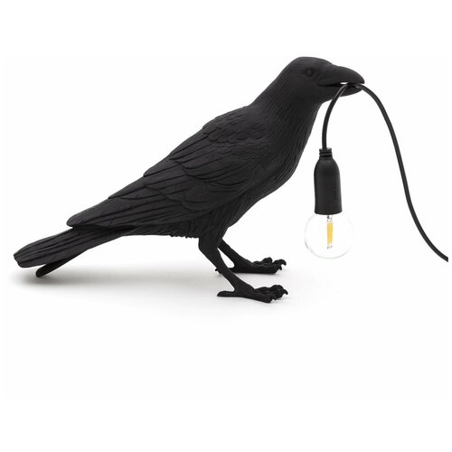   Bird Lamp Black Waiting,  8900