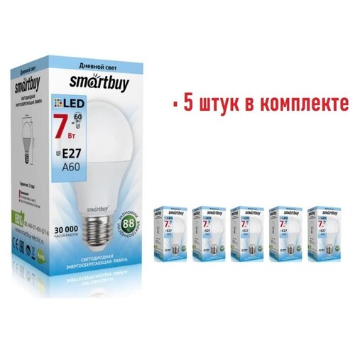    Smartbuy E27 7 (SBL-A60-07-40K-E27-N) ,  5 .,  493 SmartBuy