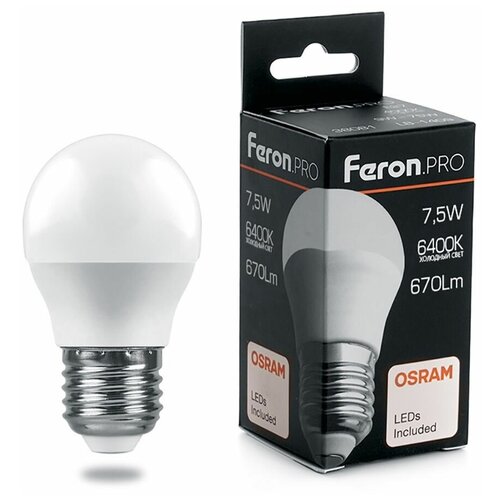   Feron.PRO LB-1407  E27 7.5W 6400K,  190