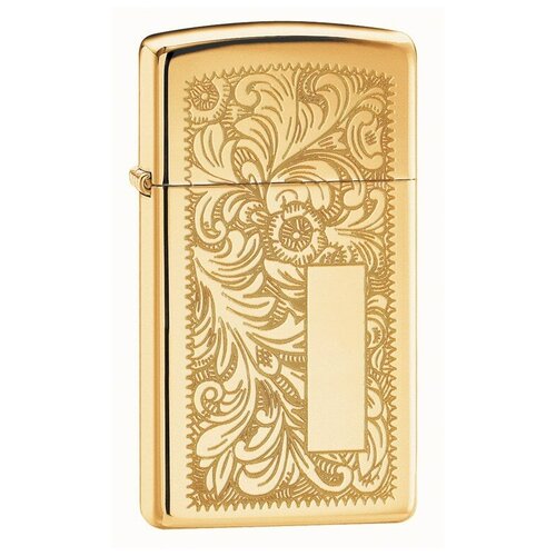    ZIPPO Slim Venetian 1652B   High Polish Brass,  7310