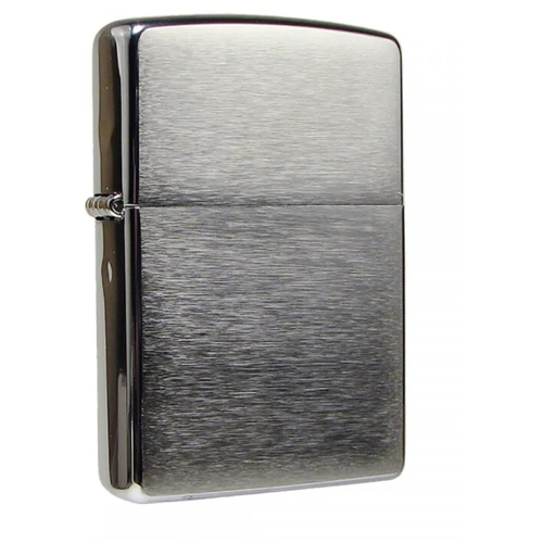  Zippo 200  Reg Brush Fin Chrome,  3390