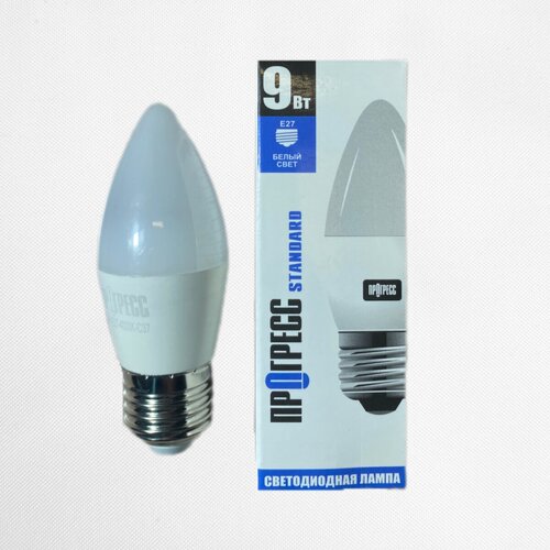   LED  STANDARD , C37, 9, E27, 4000,  495 