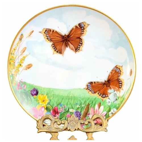 Декоративная тарелка Бабочки, Нимфалид Nymphalis Antiopa, Kaiser, цена 4900р