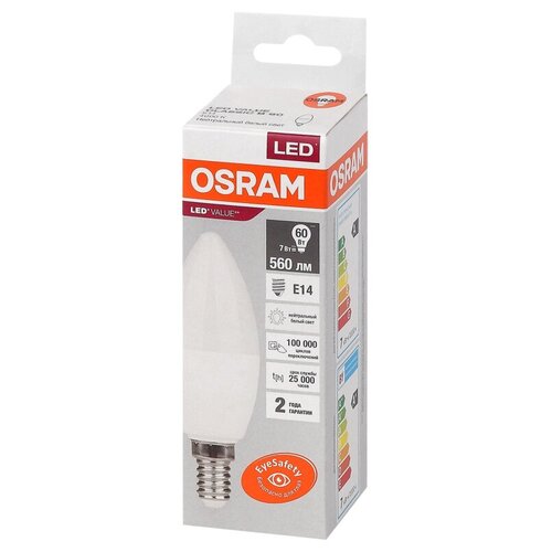   OSRAM LED Value B, 560, 7 ( 60), 4000,  155