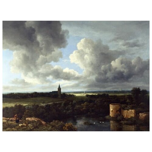          (A Landscape with a Ruined Castle and a Church) и   40. x 30.,  1220