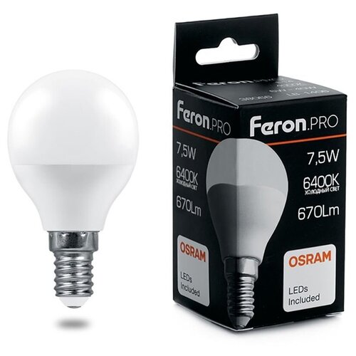   Feron.PRO LB-1407  E14 7.5W 6400K,  162