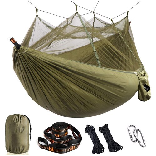     Skully Hammok with mosquito 300x200 (armygreen),  5010