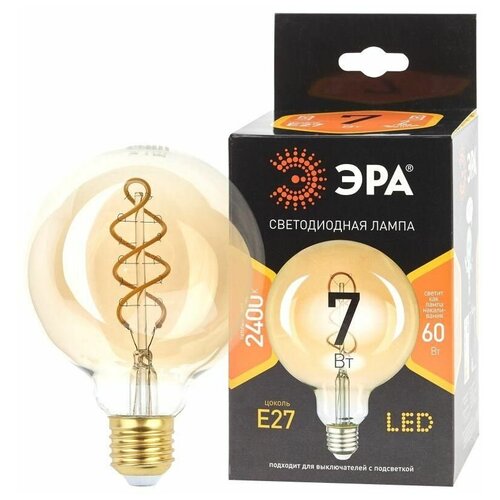  F-LED G95-7W-824-E27 spiral gold (  . . 7 . E27) (20/560) 0047663 ,  670