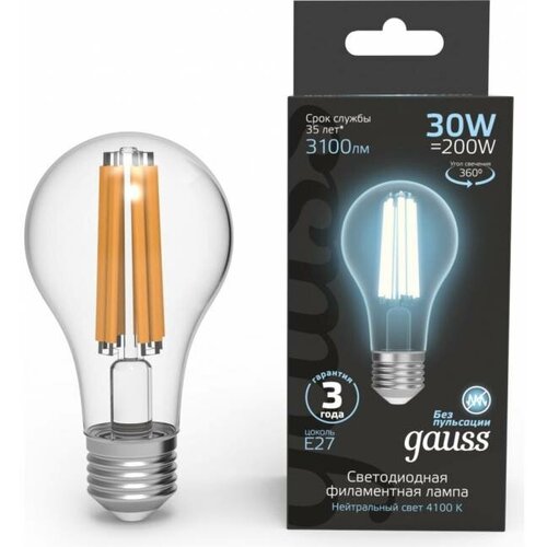  Gauss Filament 70 30W 3100lm 4100 27 LED 1/10/40 102902230,  1379