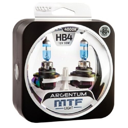   MTF Light  ARGENTUM +80% HB4(9006), 12V, 55W,  2 ,  1650