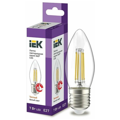   LED IEK ,  360, E27, C35, 7 , 3000 K,  ,  1518