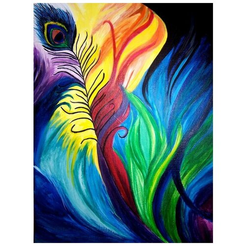      (Peacock Feather) 30. x 40.,  1220
