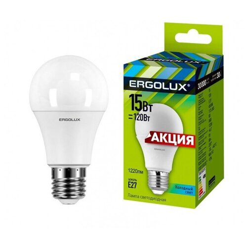   Ergolux LED-A60P-15W-E27-4K,1,  118