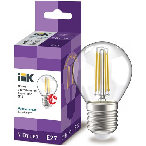 Iek   LLF-G45-7-230-40-E27-FR  LED G45  . 7 230 4000 E27  360,  201