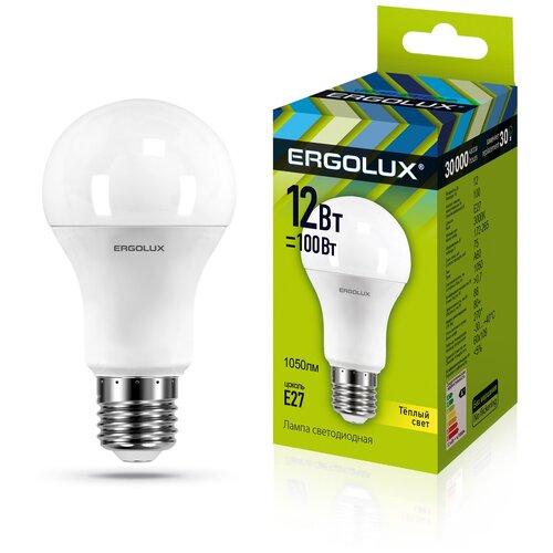   Ergolux LED-A60-12W-E27-3K ,  176