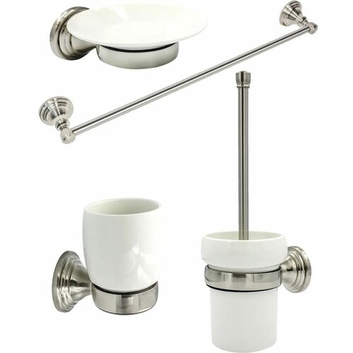   BATH PLUS BRONX NICKEL SET5,  5117