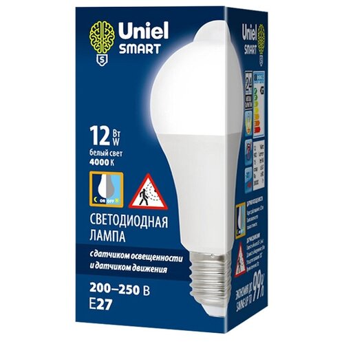   Uniel, Led-a60-12w, 12 , 4000 K, E27, Pls10wh,  ,  Uniel 9 .,  642