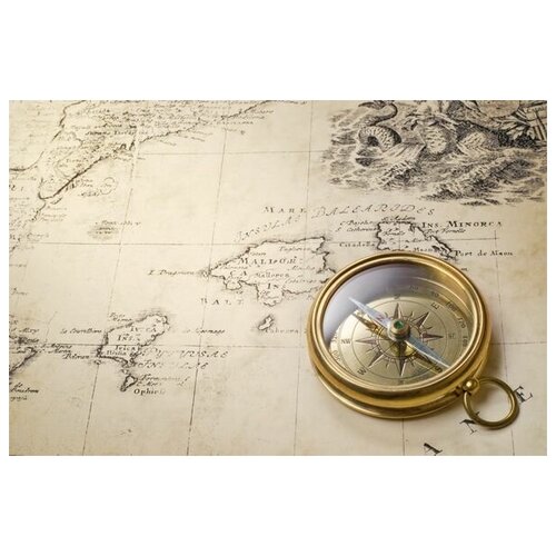        (Map and compass) 3 45. x 30.,  1340  