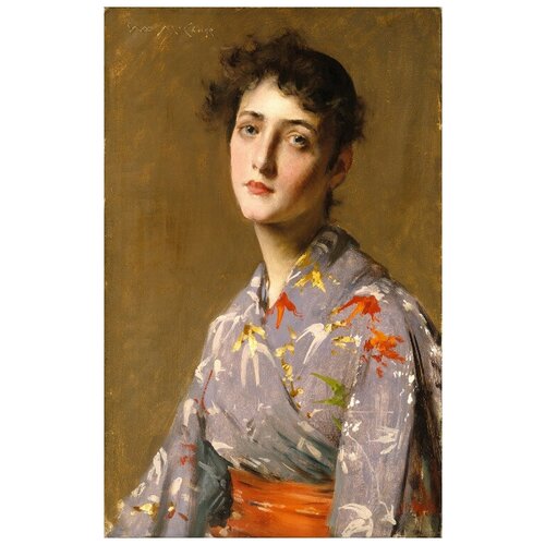    Girl in a Japanese Costume   30. x 47.,  1390