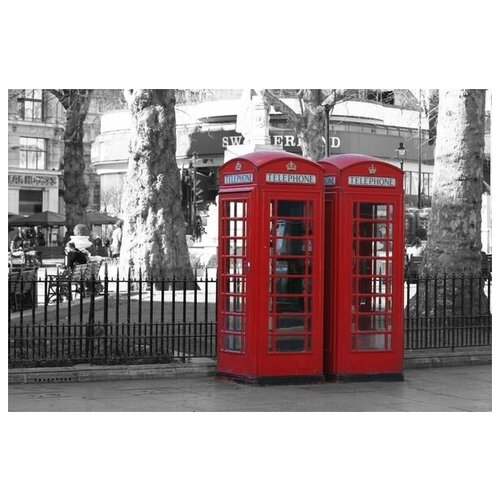        (Telephone booth in London) 1 60. x 40.,  1950