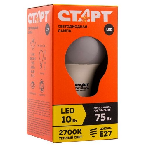   LED  ECO , E27, 10 , 2700 K,  ,  1016