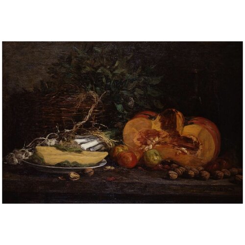       (1854-1858) (Nature morte au potiron)   74. x 50.,  2650