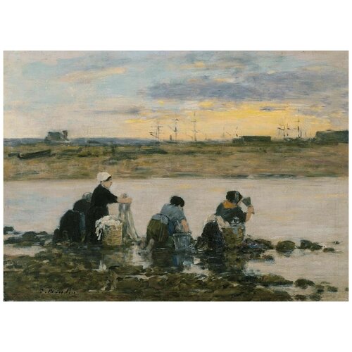        (1880-1885) (Washerwomen by the River)   41. x 30.,  1260