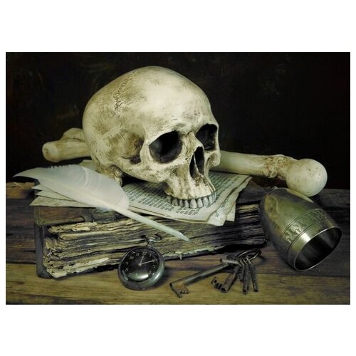       (Composition with skull) 68. x 50.,  2480