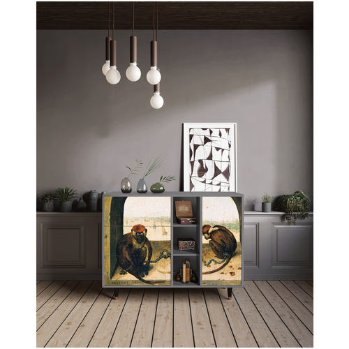  - STORYZ - BS2 Two Monkeys by Pieter Bruegel the Elder, 125 x 97 x 48 , ,  48990