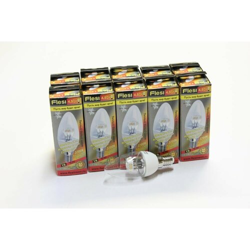 10.   Flesi LED Candle C37/SD 4,5W 220-240V 3200K E14,  590