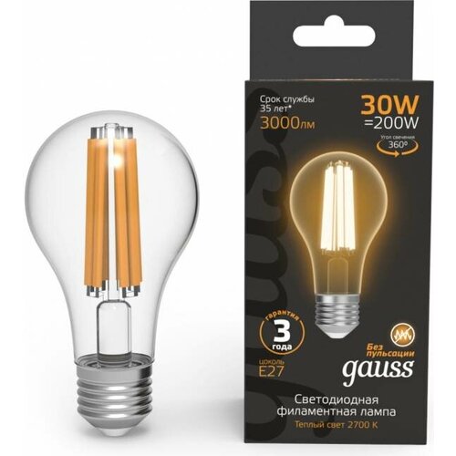  Gauss Filament 70 30W 3000lm 2700 27 LED 1/10/40 102902130,  1379