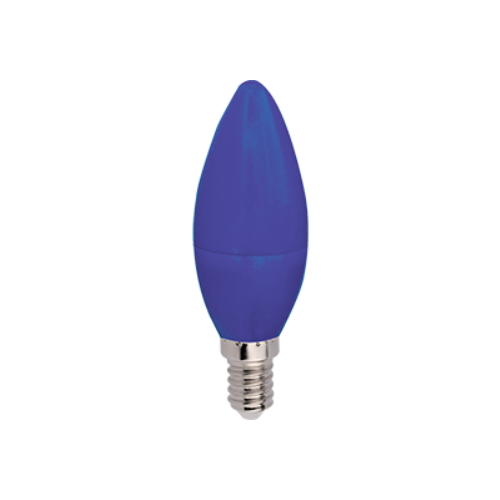   Ecola candleLED color 6,0W 220V E14 Blue     103x37,  110