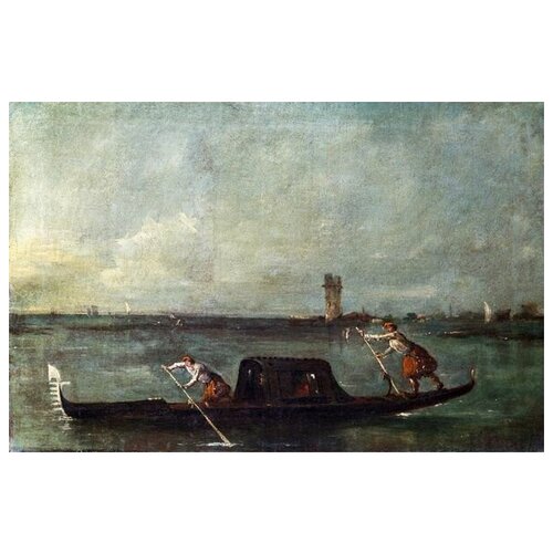       (A Gondola on the Lagoon near Mestre)   76. x 50.,  2700