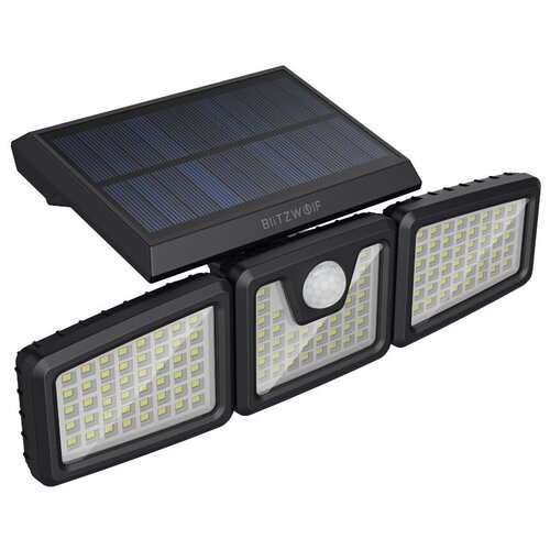  BlitzWolf BW-OLT4 3 Heads Adjustable Solar Sensor Flood Light 18000 mAh Black,  2390