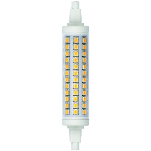 Лампа светодиодная Uniel LED-J118-12W/WW/R7s/CL PLZ06WH . Прозрачная. Теплый белый свет., цена 331р