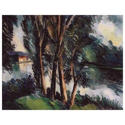        (The trees on the river bank) 1   64. x 50.,  2370