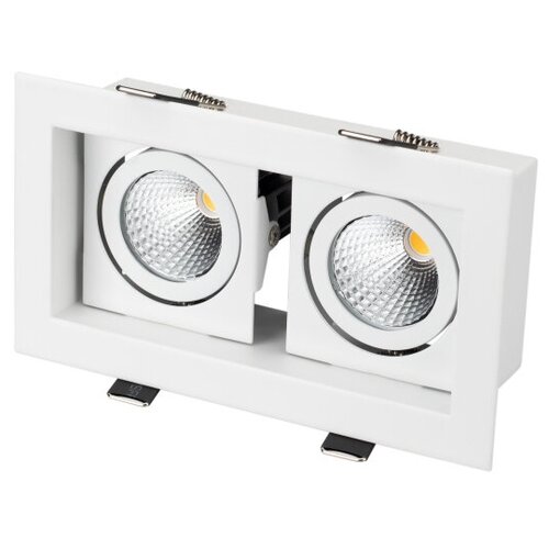  CL-KARDAN-S180x102-2x9W Warm (WH, 38 deg) (Arlight, IP20 , 3 ),  6890