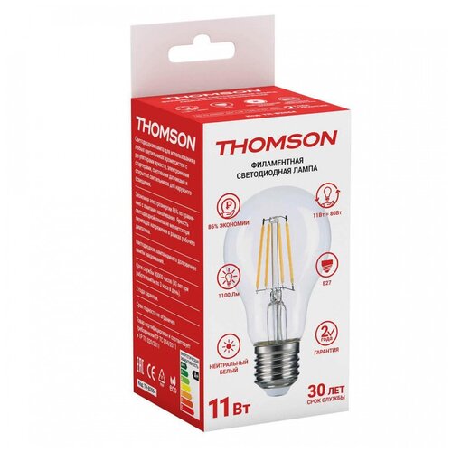  LED THOMSON 60 11W/27/4500K  TH-B2064,  362