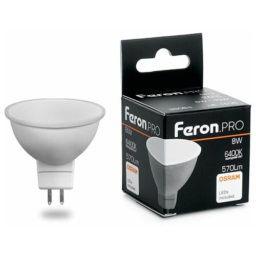   Feron.PRO LB-1608 MR16 G5.3 8W 6400K,  198