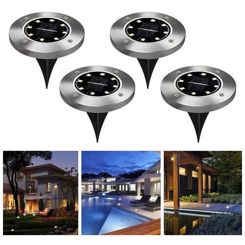    (4 .)    Solar Pathway Lights, 8 LED,  937