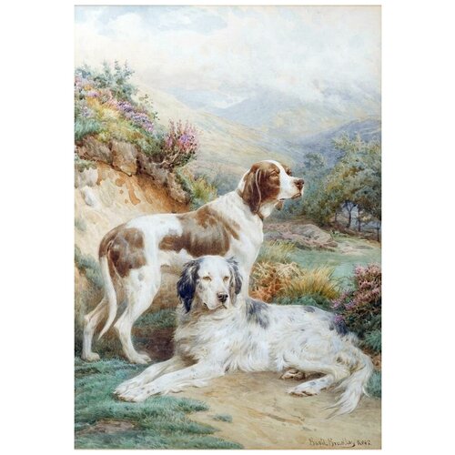      (Two dogs) 9   50. x 72.,  2590
