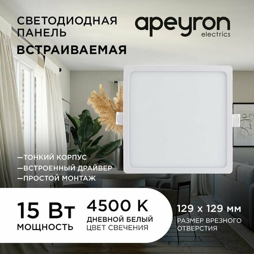   -    /        /  LED     / PF 0.5 / 15 /  4500 / 1200 / IP40 / 220 / 06-30 / 145 ,  959 Apeyron