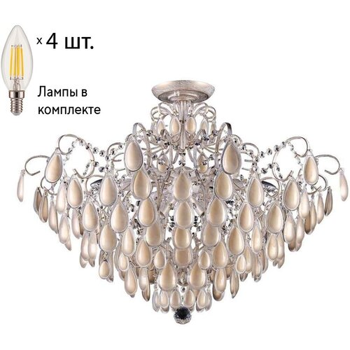   Crystal Lux   Sevilia PL4 Gold+Lamps E14 ,  21100