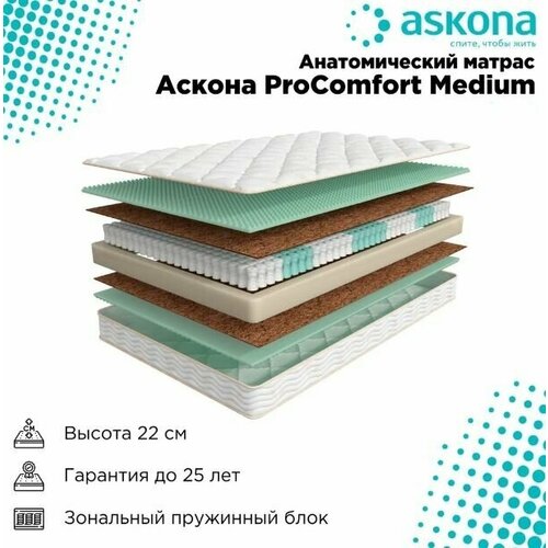   Askona 3.0 Pro Comfort Medium 140x200,    , ,  22275