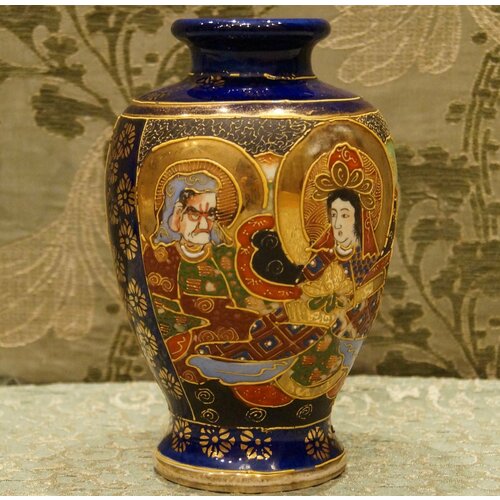 Антикварная ваза Сацума (Satsuma). Японская Империя, 20 век., цена 29800р