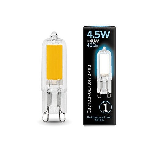 Gauss  G9 AC220-240V 4.5W 400lm 4100K  LED 2  (. 107809204),  674