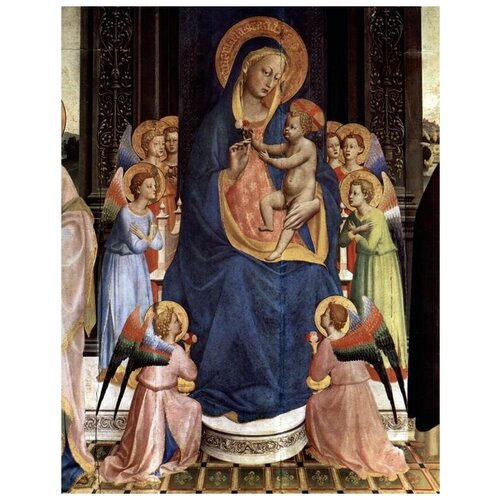       (Enthroned Madonna) 1    30. x 39.,  1210